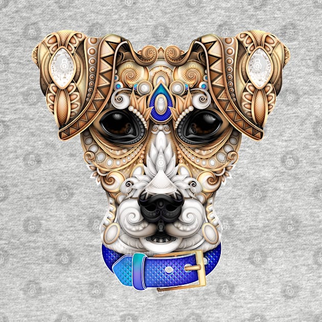 Ornate Decorative Dog, Human Best Friend Face by lissantee